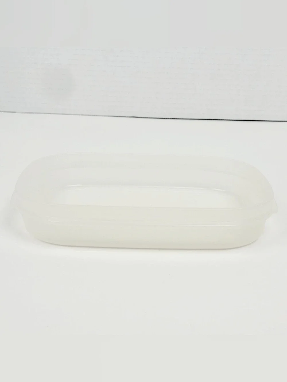 Vtg 80s~Tupperware Modular Mates 1792 8 Cups~1962 400ml~Clear w/Blue Lids 1793
